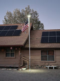 Solar Power Flagpole Light