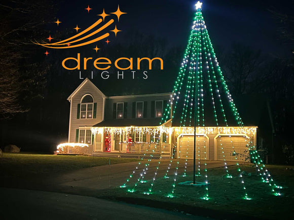 Service First Dream Flagpole Christmas Tree Lights Gen2