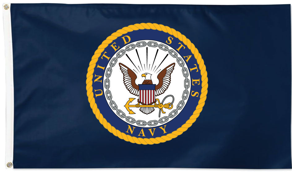 3x5 Traditional Us Navy Flag Service First Products