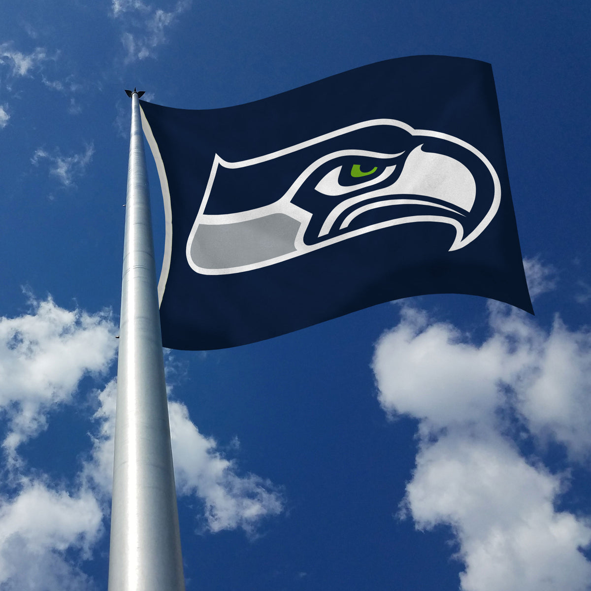 Seattle Seahawks USA Stars & Stripes 3' x 5' Polyester Flag (F-8051) - by