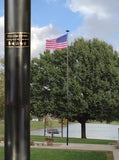 30'  Delta SECTIONAL Flagpole "Freedom Edition" (Black)
