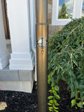 BUNDLE 20' & 25' Delta TELESCOPING "Independence" BRONZE (Pole, Light & Flash Collar) (NEW!)
