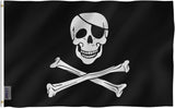 Halloween Skull Flagpole finial & Jolley Roger Flag