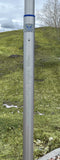 25' Delta TELESCOPING Flagpole AIR FORCE Edition (Silver)**Ships March 10th