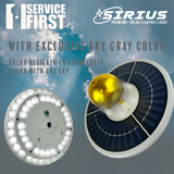 Sirius Solar Power Flagpole Light