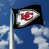3'x5' Kansas City Chiefs Flag(black)