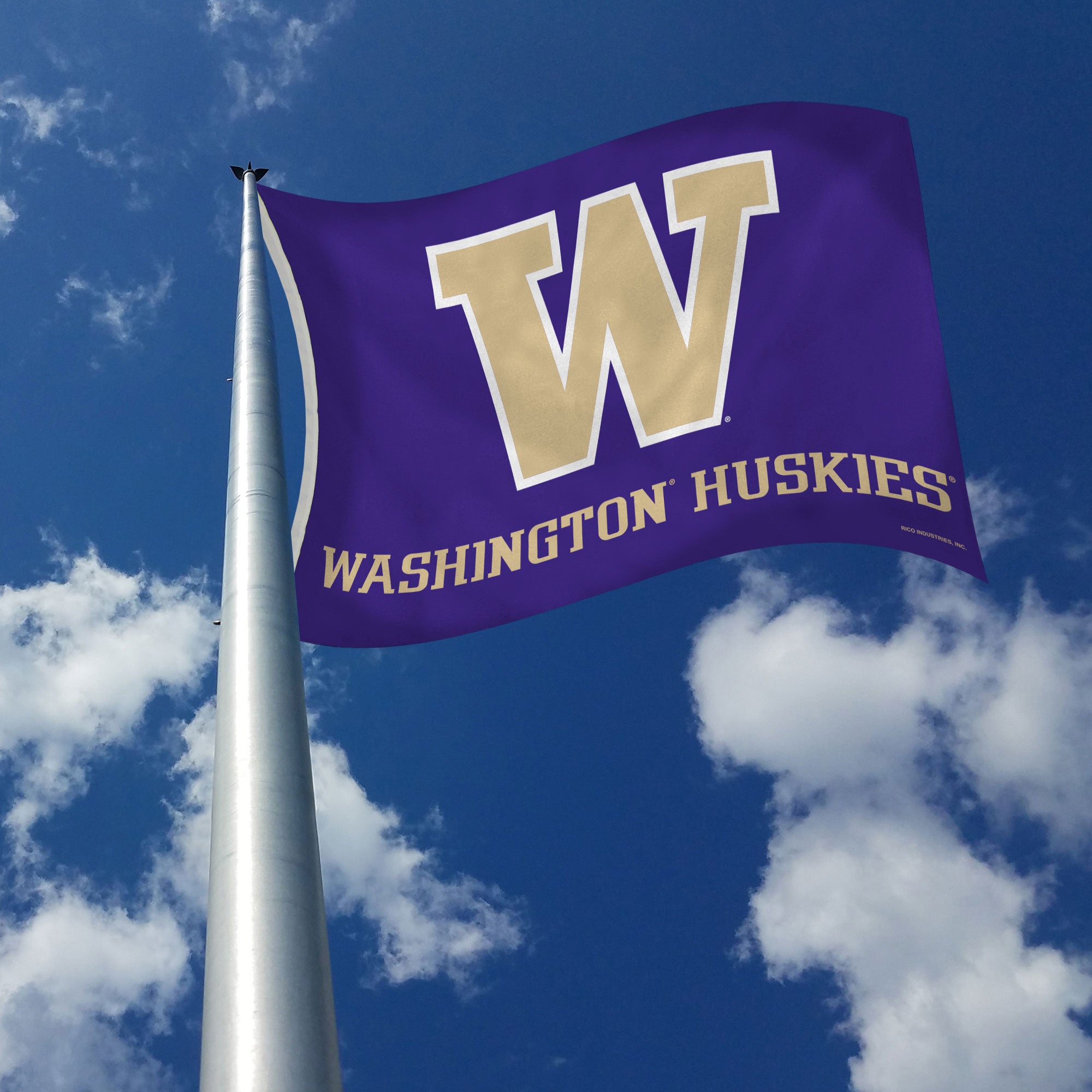 Washington Huskies Red White and Blue Anthem Flag Hat