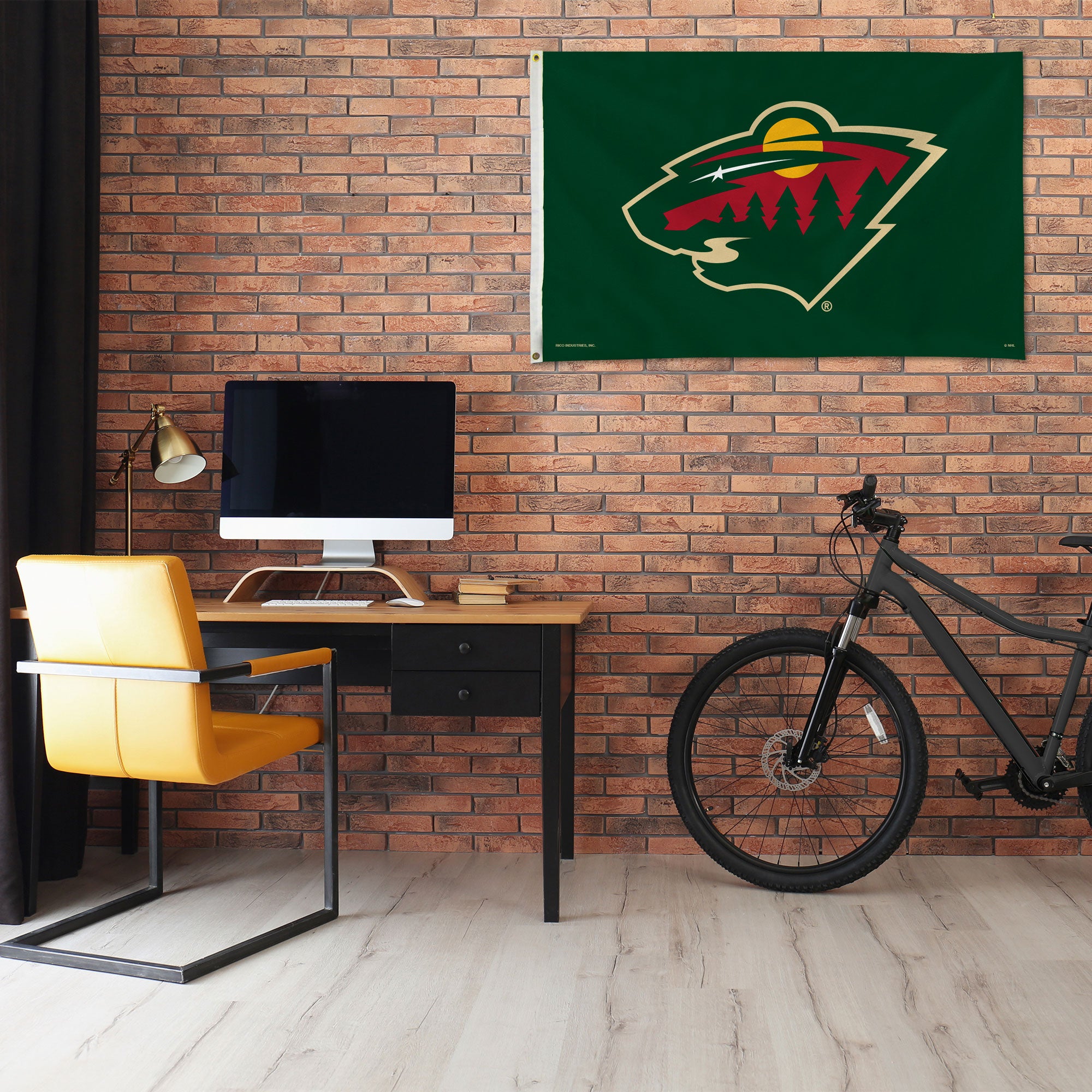 : Minnesota Wild Flag NHL 100% Polyester Indoor Outdoor 3x5 feet  National Hockey League Team Flags (Name Flag) : Sports & Outdoors