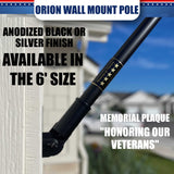 Orion 6' Premium Wall Mounted Flagpole
